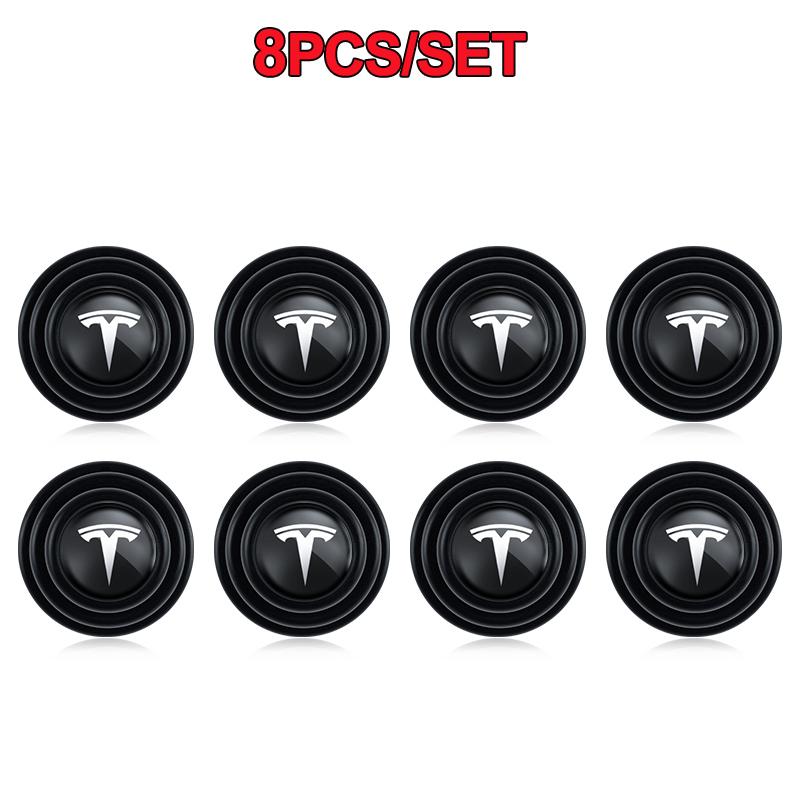 

4/8/12Pcs Car Door Anti-shock Pad Anti-noise Buffer Gasket Auto Interior For Tesla SpaceX Model 3 Y S X Cybertruck Coil Highland