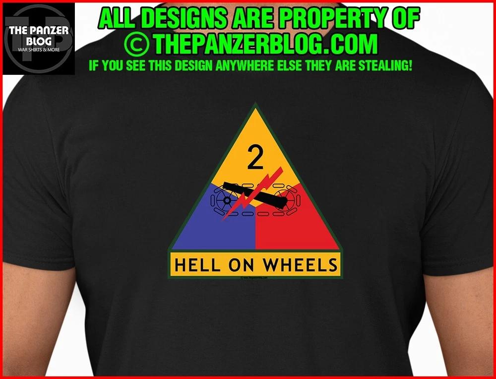 2nd Armored Division T-Shirt WWII US Army Hell on Wheels M