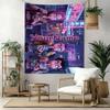 Demon Hunter Girls Custom Your Name Wall Decor Tapestry Art For Pet Memorial Birthdaywedding Party Backdrop Family Gift