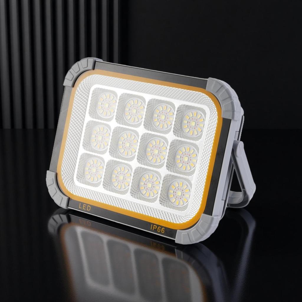 Solar-Powered Super Bright LED Waterproof Floodlight for Outdoor Use