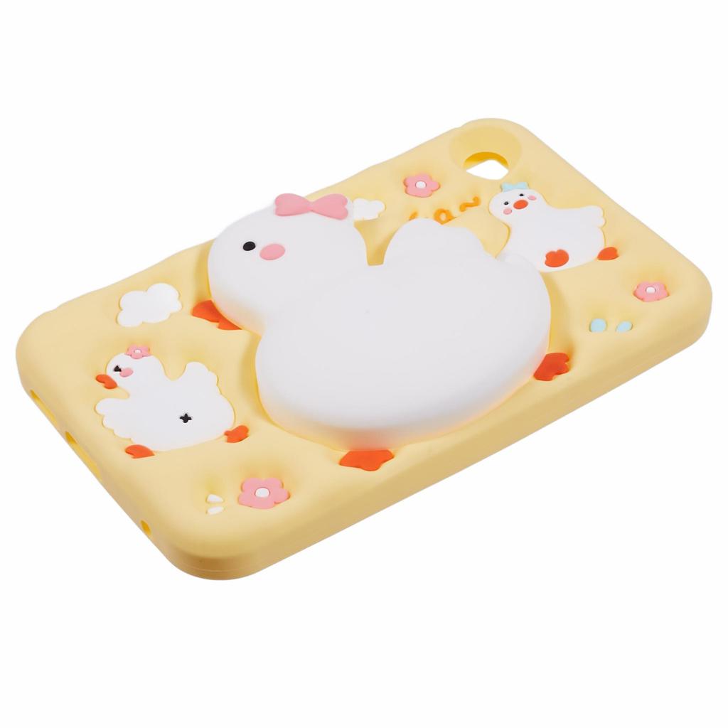 Dla Samsunga Galaxy Tab A9 Silikonowe etui na tablet Wzór 3D kaczki Pokrowiec ochronny z paskiem na ramię