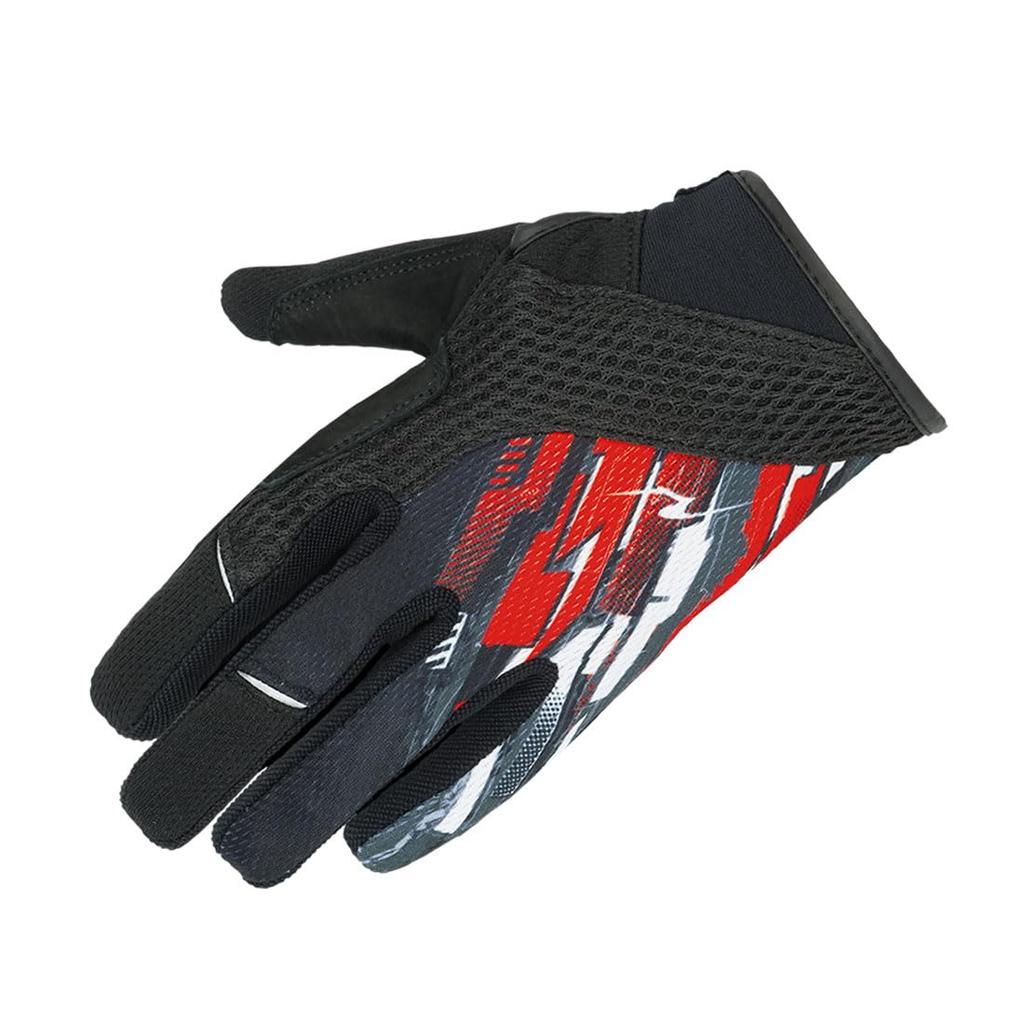 Motorcycle Riding Mesh Speed Size ROUGH&ROAD Gloves, Red, M, RR8421SPD-RD2