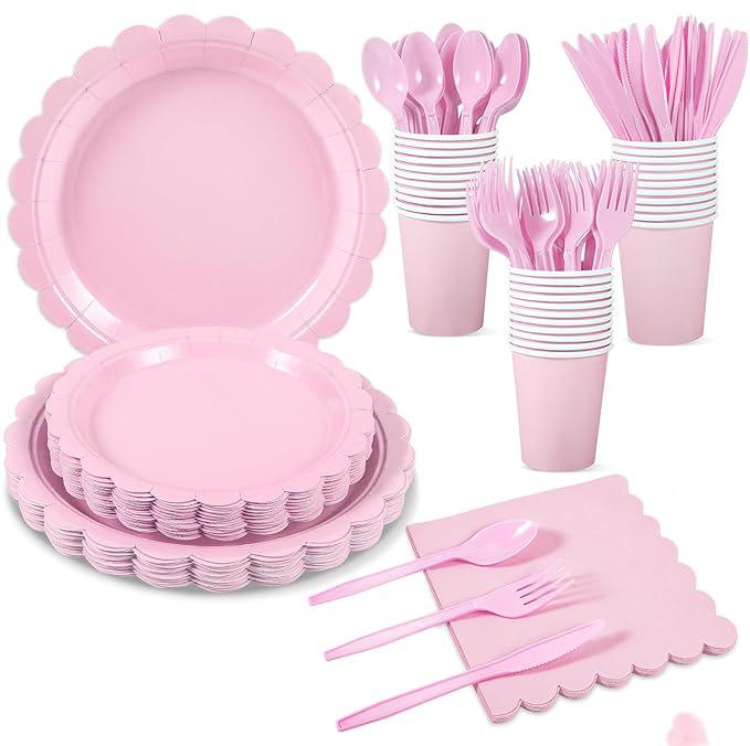 

Однотонный кружевной тематический набор стаканов, салфеток и скатерти для детской вечеринки по случаю дня рождения Straws 25PCS