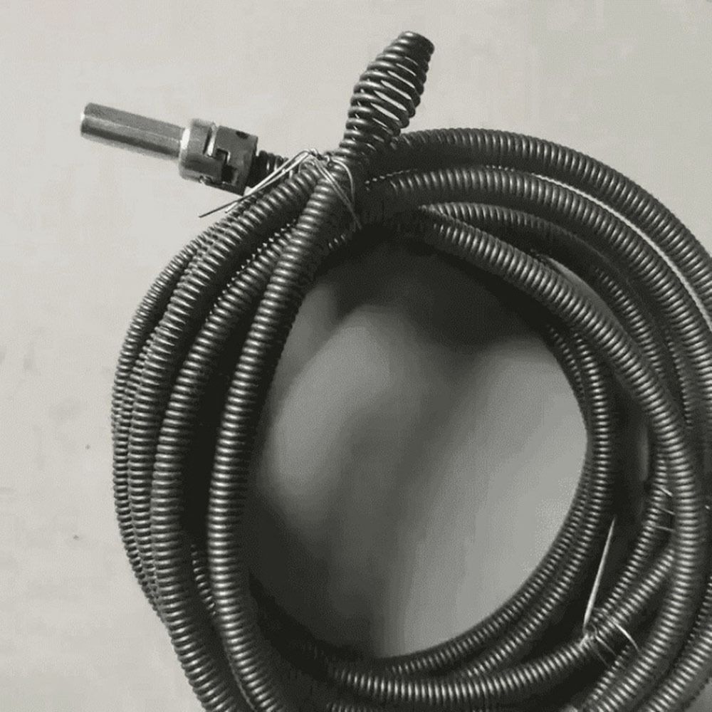 Steel Drain Snake Flexible Spring Pipe Cleaning Cable New Spring Drain Auger Sink Maintenance