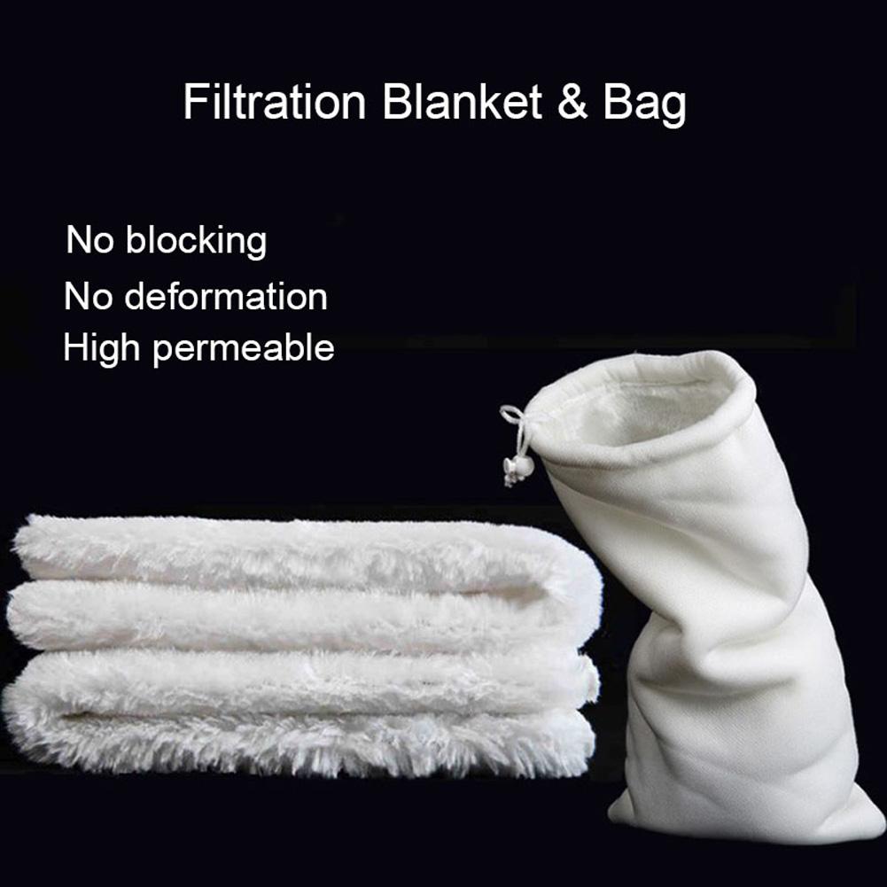 Aquarium Filter Blanket Bag Pad Dry Wet Filtration Clean for Fish Bowl Bottom Filter