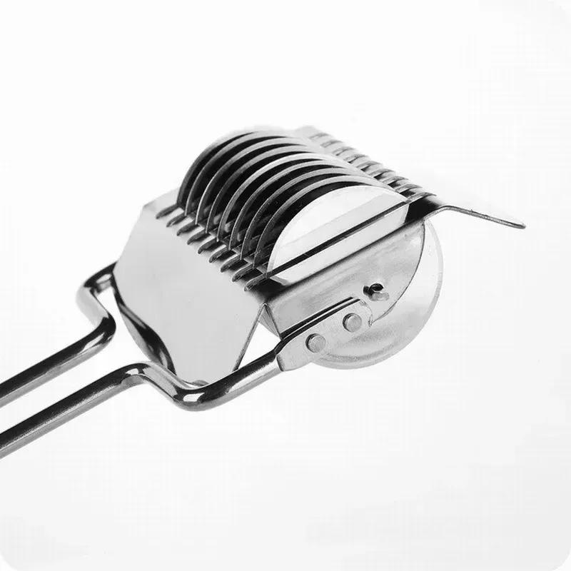 Kitchen Vanilla Noodle Cutter Stainless Steel Manual Noodle Cutting Device Chive Cutting All-steel Kitchen Gadget