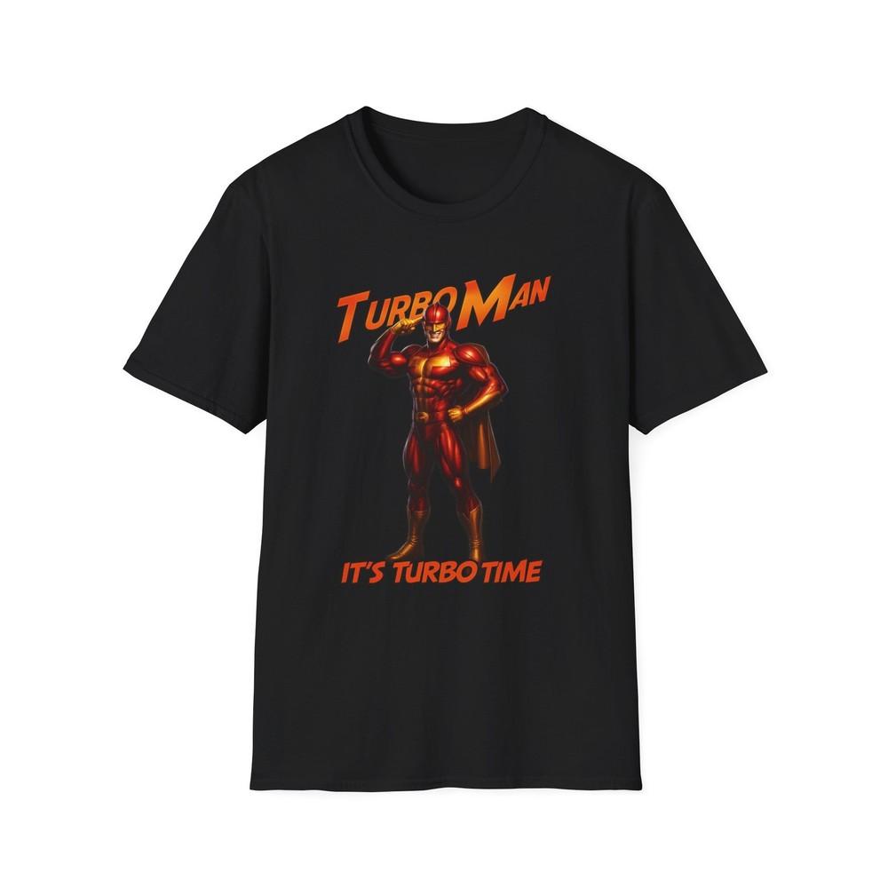 

Turbo Man T-Shirt - Jingle All the Way, Unisex Graphic Tee, Retro Movie Shirt, 4XL