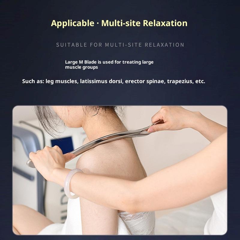1 Stück Gua Sha Schabmassagegerät für große Muskeln Weichteilmobilisation 304 Edelstahl Faszienschaber M Guasha-Therapie