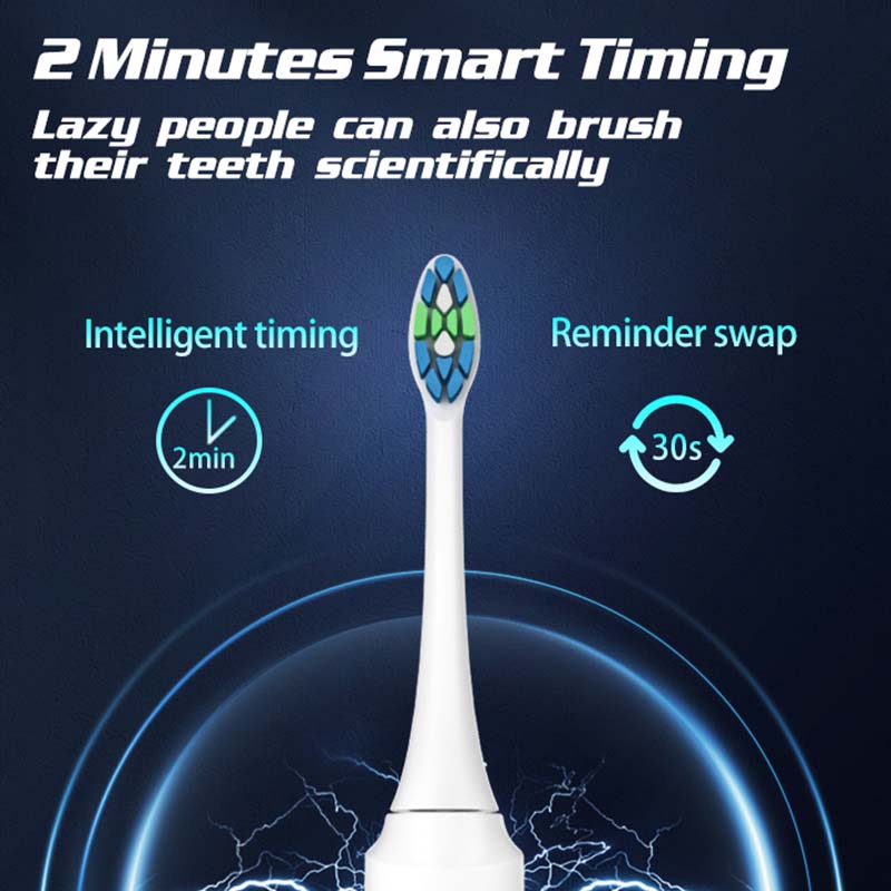 Sonic Electric Toothbrush USB Rechargeable Tooth Brush Adult Electronic Washable Whitening Teeth Brush