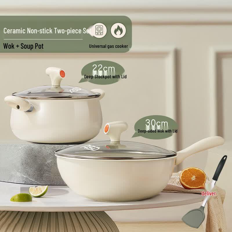 Yingtang 5-Piece Ceramic Non-stick Cookware Set