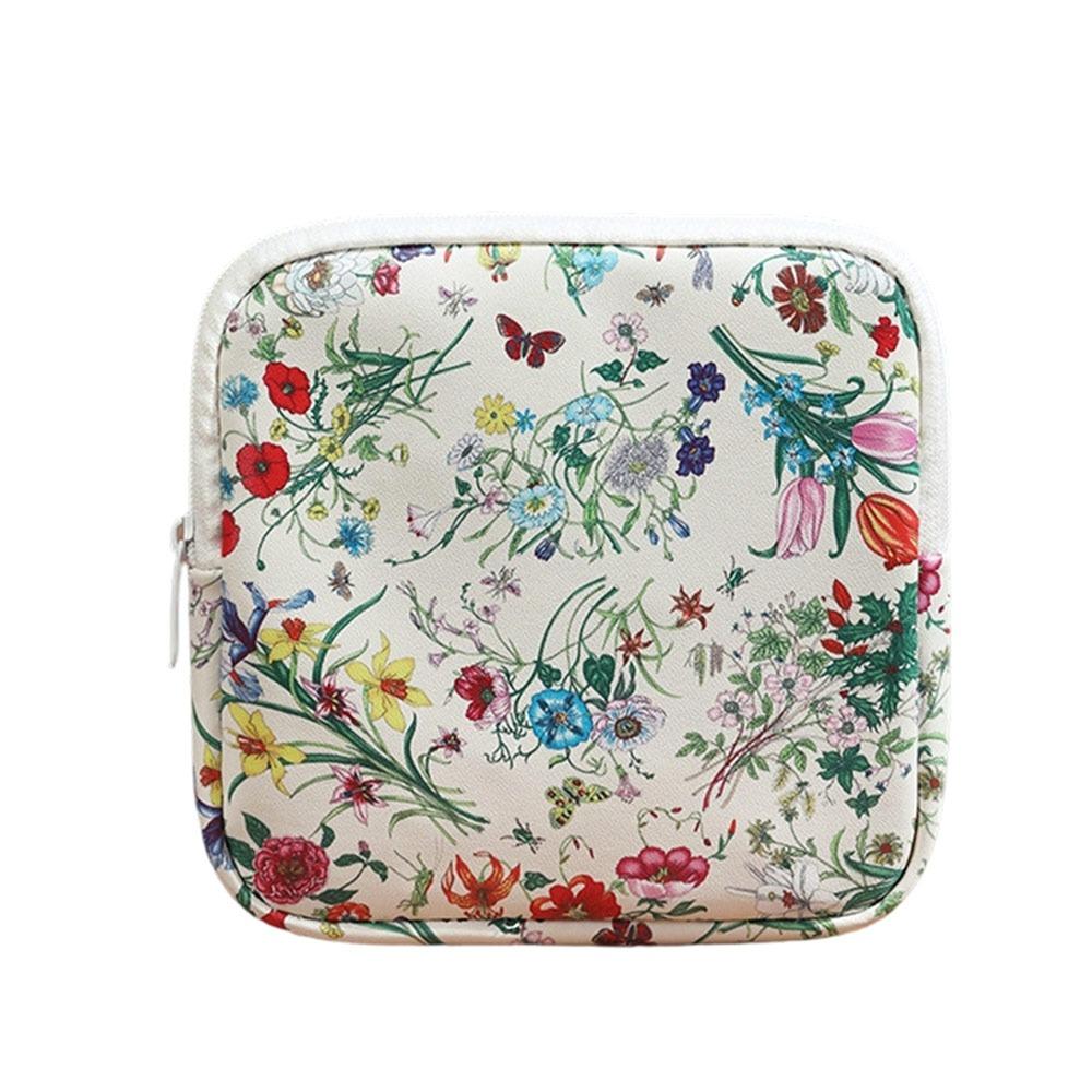 Creative Zipper Pouch Sanitary Pads Bag Large Capacity Multipurpose Cosmetic Bag Coin Purse Travel