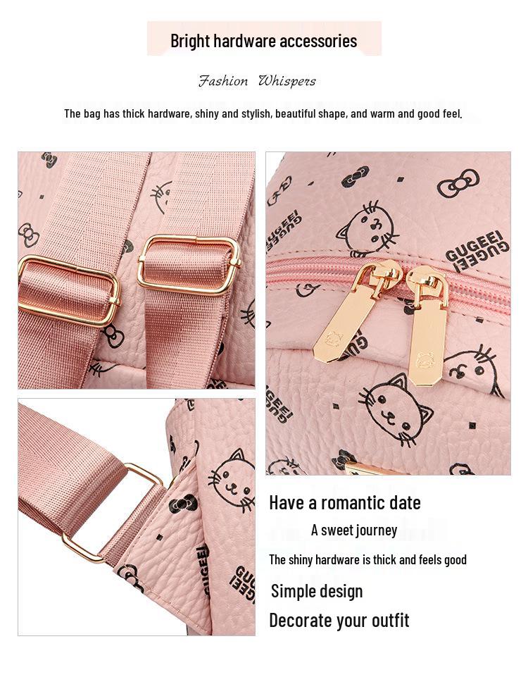 2025 Koreanischer Anime-Stil Vielseitiger Studentenrucksack mit großem Fassungsvermögen