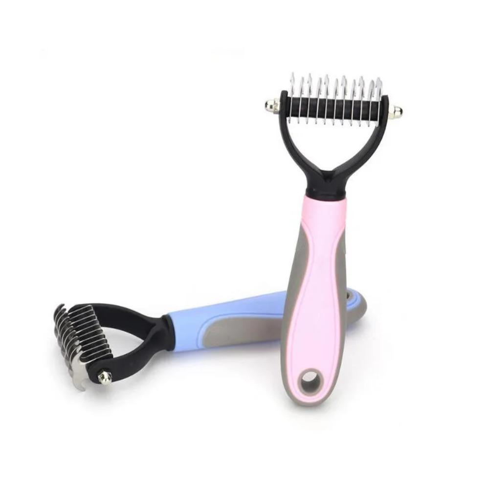 Stainless Steel Dog Trimmer Comb Double-Sided Pet Deshedding Brush Cat Comb Brushes Pet Comb Home