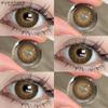 EYESHARE 1Pair Color Contact Lenses for Eyes Natural Brown Yearly Use Lenses Gray Multicolored Contact Lens Gray Pupils Lens