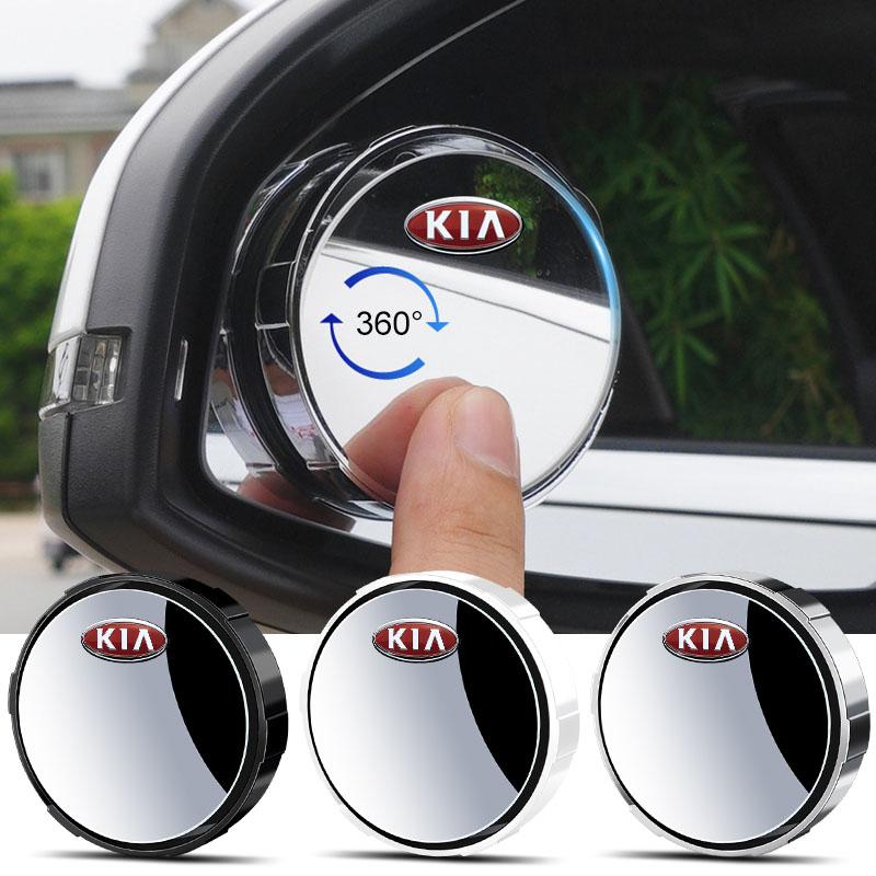 2 Stück Verstellbarer 360-Grad-Auto-Toter-Winkel-Rückspiegelwinkel für KIA Ceed Sportage Rio K5 k6 K7 K8 Optima Cerato Proceed Venga Sedona