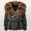 OFTBUY 2024 Winter Jacket Women Natural Real Raccoon Fox Fur Collar White Duck Down Coat Thick Warm Streetwear Casual Outerwear