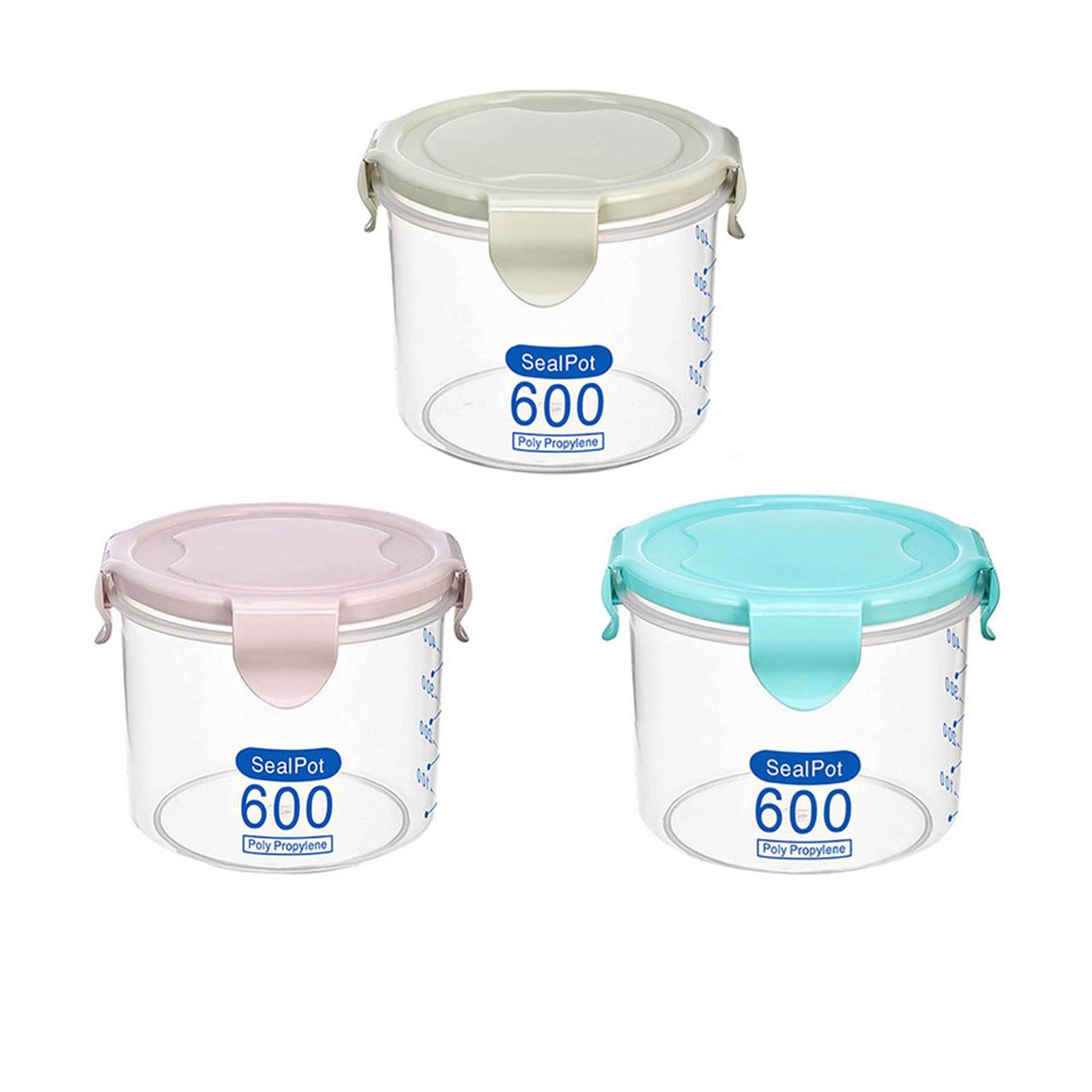 Food Storage Containers, Kitchen Storage Box Sealing Food Preservation Plastic Fresh Pot Container For Kitchen A