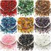 Multicolor Flat Bead Set: DIY Bracelet Spacer & Crystal Glass Beads In 4/6/8 Sizes