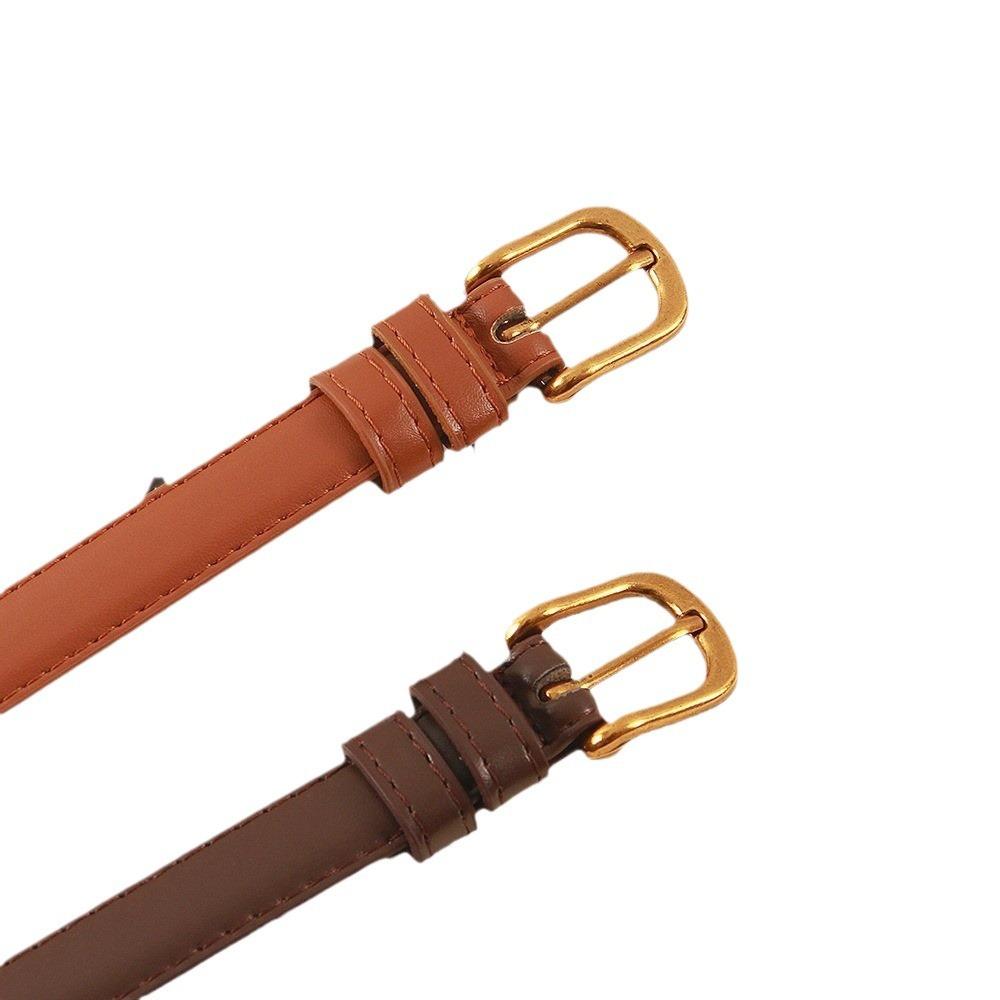 Women's Retro Gold Buckle Fashionable Outfit for Women's Belt Niche Design