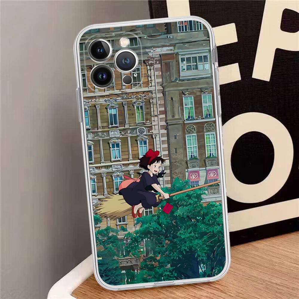 

Чехол для телефона с изображением Аниме Служба доставки Ки-Ки для iPhone 17 16 15 Plus X 14 11 12 13 Mini Pro Max iPhone 12