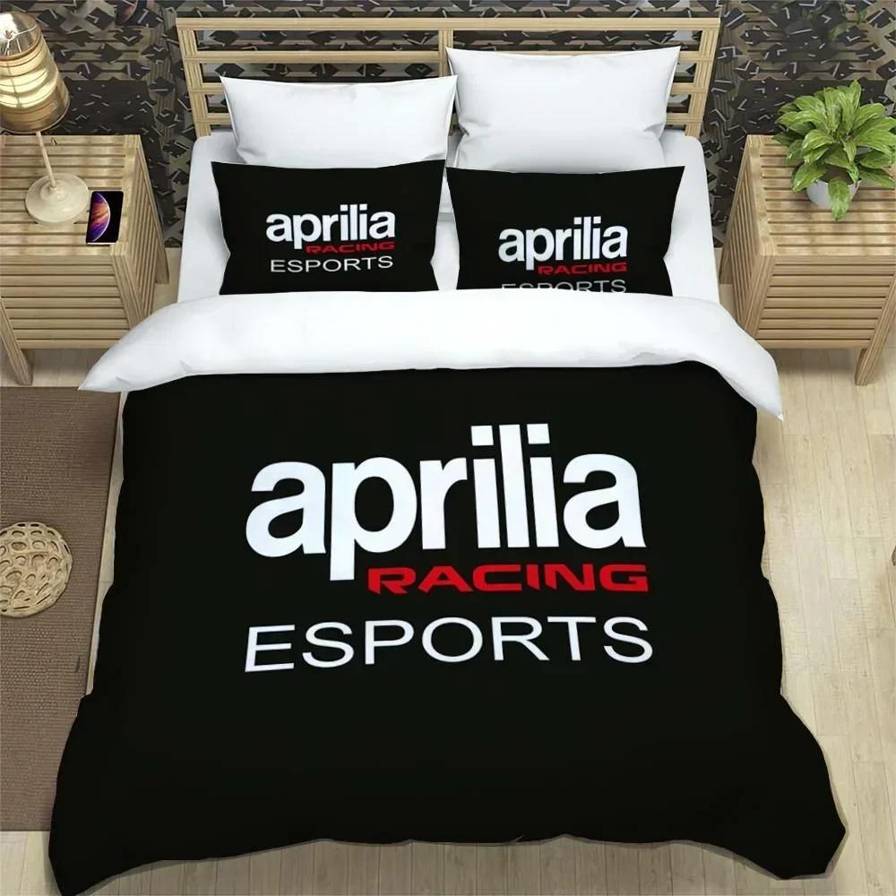 Ensemble de literie Moto Flotte A-Aprilia Housse de couette Taie d'oreiller Taille Simple Jumeau Cadeau pour Étudiant Adulte Ensemble 2/3 pièces Décoration de Maison 100x135cm (2pcs)