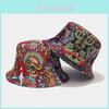 Sombrero de Pescador de Sarja de Algodón con Graffiti Retro con Protección Solar para Actividades al Aire Libre en Verano