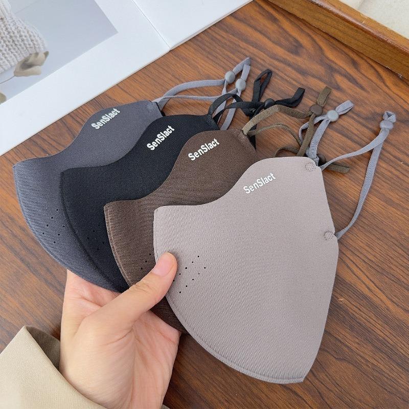 Winter Windproof Cold-proof 3D Thin Fleece Mask Warm Comfort Breathable Solid Color Outdoors Face Masks for Men 2025