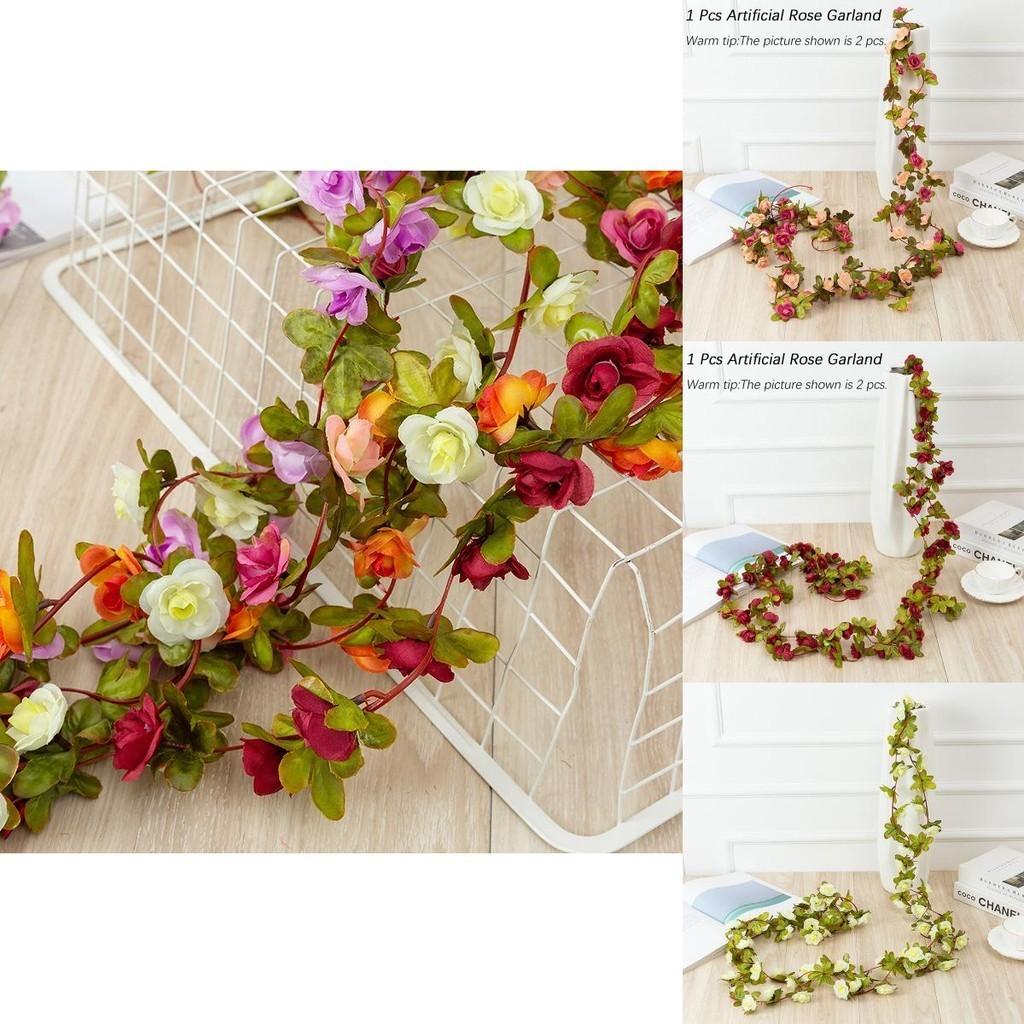 Elegant Autumn Small Peony Ivy Leaf Vine Fake Plant Garland For Home Dcor