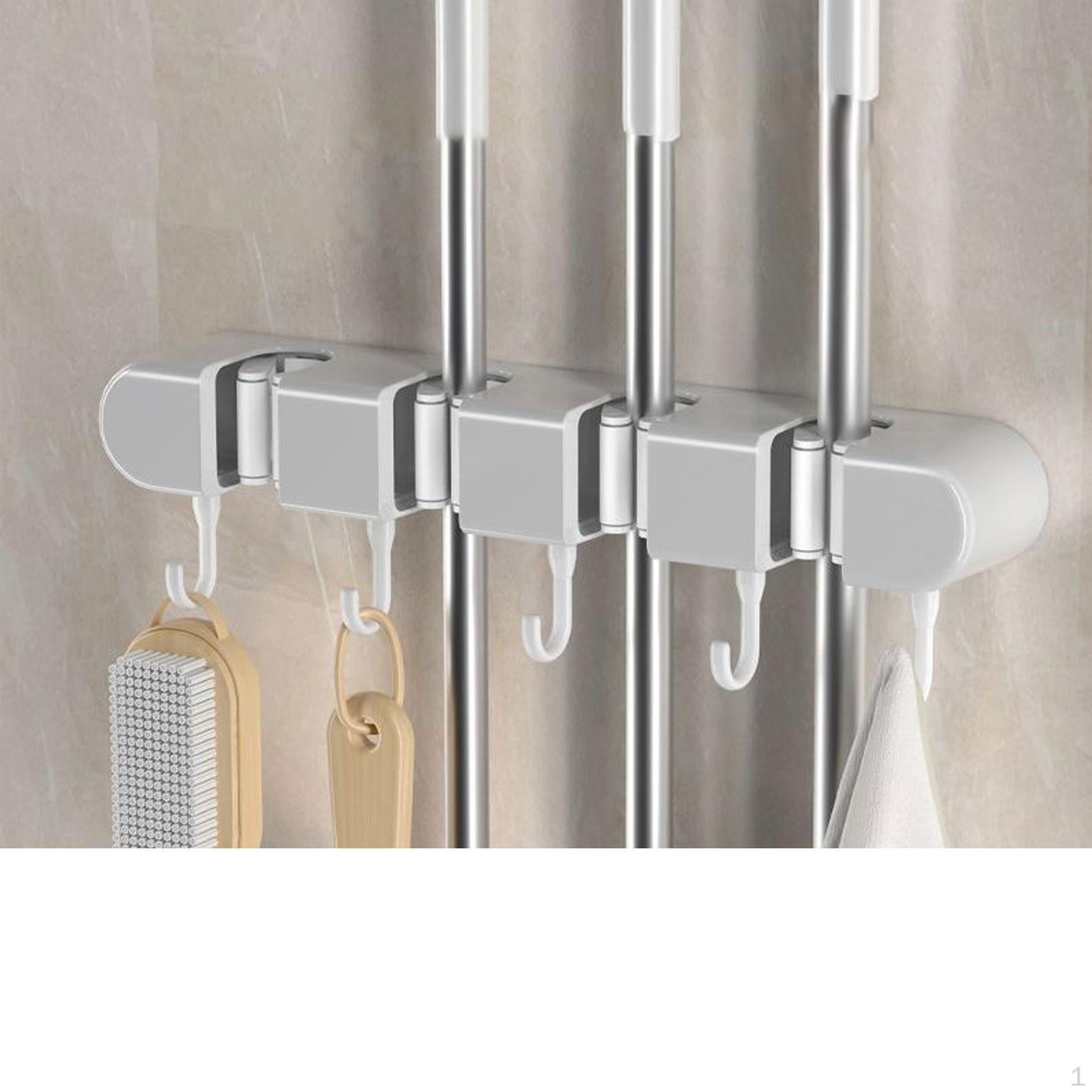 Garden Tool Organizer, Mop and Broom Storage Rack, Hanger for Kitchen Garage Organizer