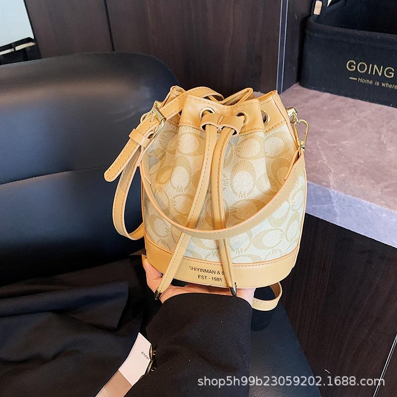 Hot Sale New Fashion Bucket Bag Portable One Shoulder Oblique Cross Women's Bag