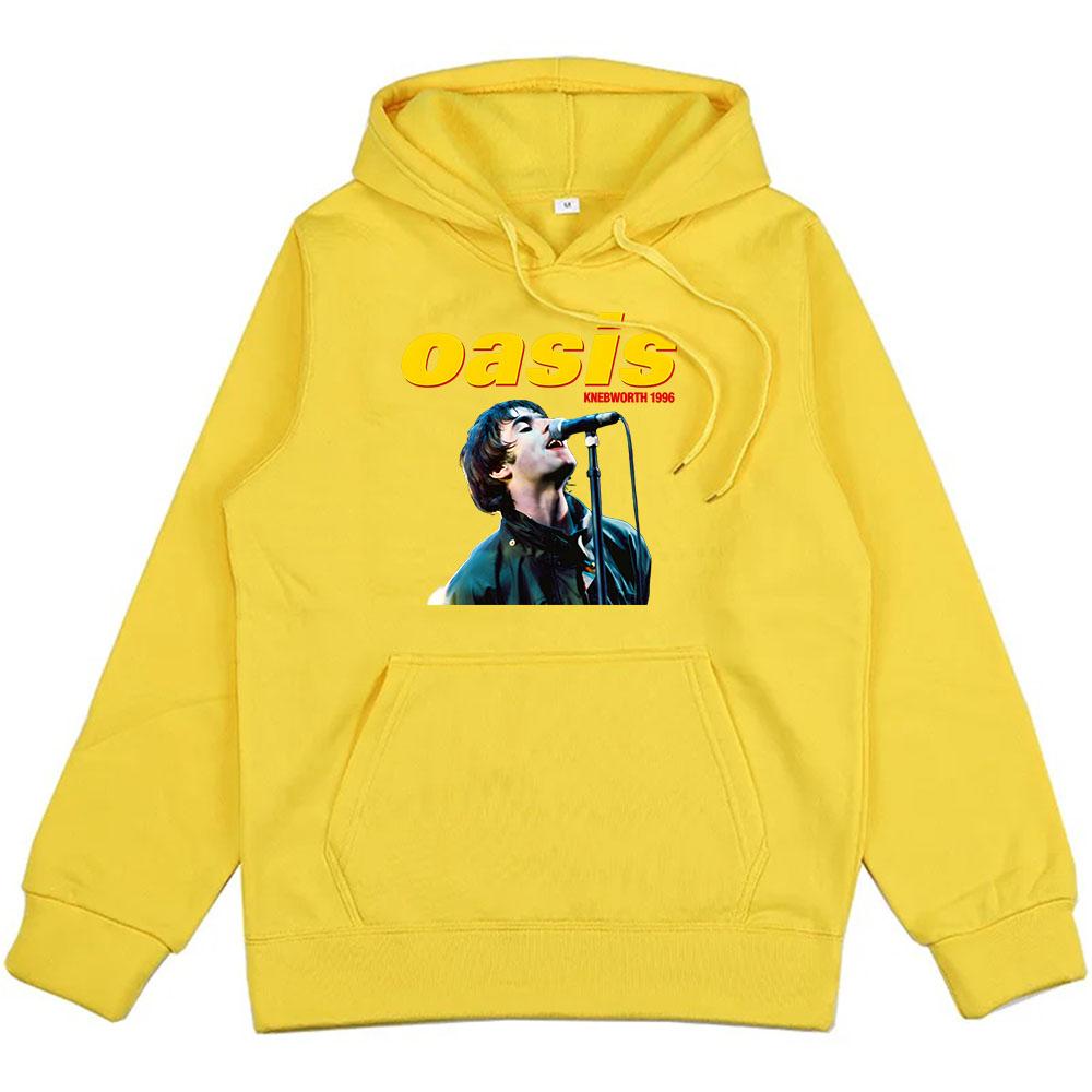 Knebworth Hoodies Oasis-s Band Heavy Mental Sweatshirts Moletom Winter Long Sleeve Men/Women Pullovers Hooded