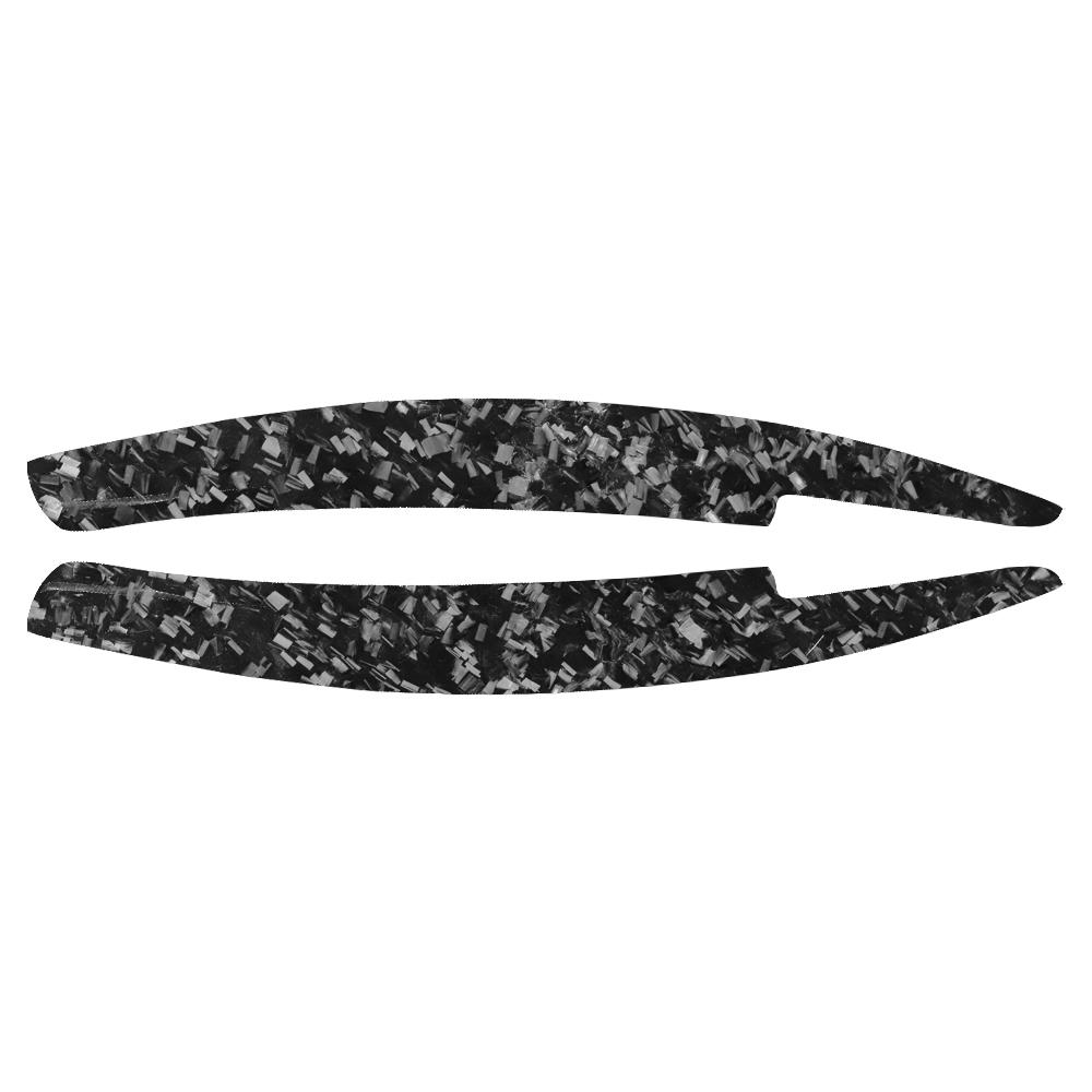 For Volkswagen Scirocco 2008-2017 Real Dry Carbon Fiber Front Headlight Eyelid Eyebrow Cover Panel Decorative Car Accessories