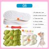 DIY Shoes Crocheted Material Hand-woven Summer Hook Soles Anti-kick Rubber Soles+Hollow Line Knitted Slippers Short Boots