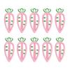 Colorful Casual Barrettes Hair Clip Carrot Sweet Easter Flat Clip Hairpin Easter Carrot 2000s Hair Clip for Bunches