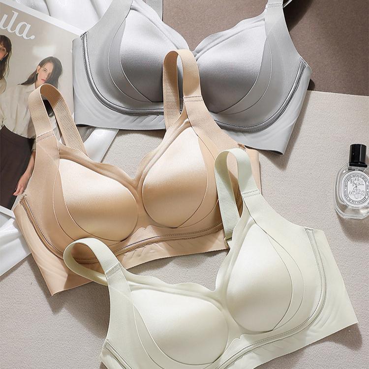 Underwear Women's Seamless Gathering Bra with Anti Sagging Support Women's Bra Simple and Smooth Surface Bra Push Up Bra