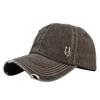 Baseball Retro Cap Denim Distressed Washed Old Solid Color Duckbill Hat Hat Sun