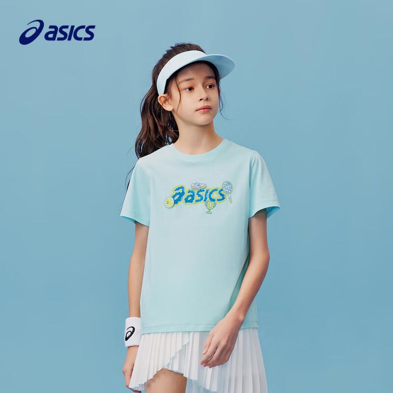 ASICS Kids  Quick-Dry Antibacterial Cotton-Feel T-Shirt 130