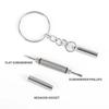 1-10Pcs Steel Glasses Screwdriver Eyeglass Screwdriver Watch Repair Kit with Keychain Portable Hand Precision Screwdriver Tools