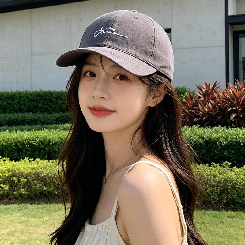 Fashion Hat, Japanese minimalist baseball cap for women, versatile baseball cap, spring/summer sunshade casual hat, soft-top outdoor hat