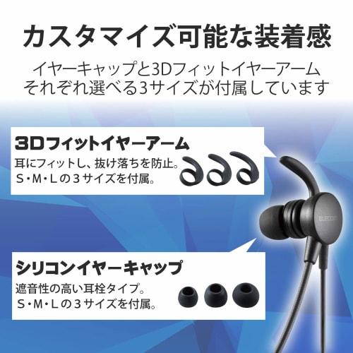 ELECOM Headset with Microphone Arm USB Inner Ear Wired Single Ear Black HS-EP16UBK
