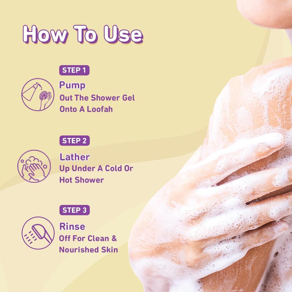 Plum Bodylovin' Vanilla Vibes Body Wash 240ml Pack of 1 | SLS-Free Creamy Shower Gel for Soft Smooth Skin