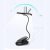 Durable Black LED Clip Light USB Rechargeable With 18 Lights Music Stand Light Portable Music Sheet Lamp Bedroom