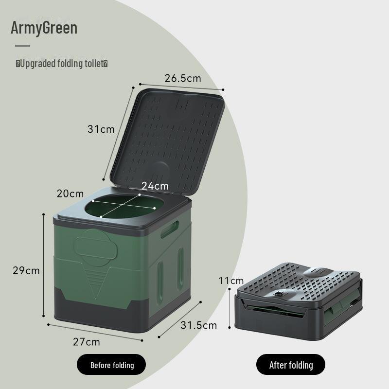 

Портативный складной туалет для кемпинга и путешествий