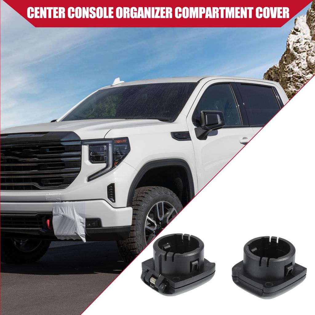 Hihaha Car Center Console Power Outlet Cap Cover for Cadillac and Escalade Inner Durable 2pcs No.84090238/13580623 2015-2020 / / /