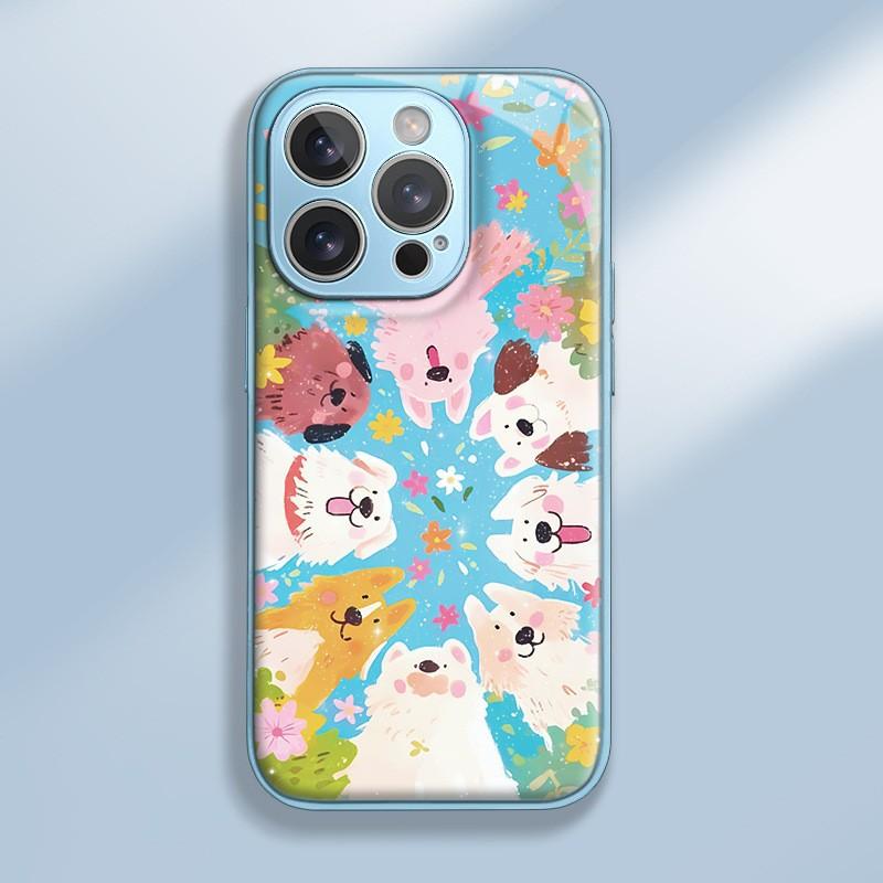 For Apple 16 Promax New Year Women's Model for IPhone Mobile Phone Case 15 Onlookers Dog 14pm Hydrogel Shell