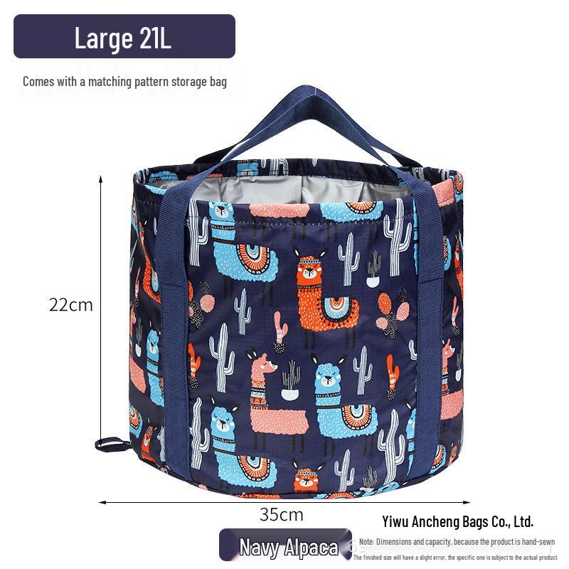 Portable Foldable Foot Bath with Insulated, Multifunctional Foot Soak Bag for Travel and Dormitory Use