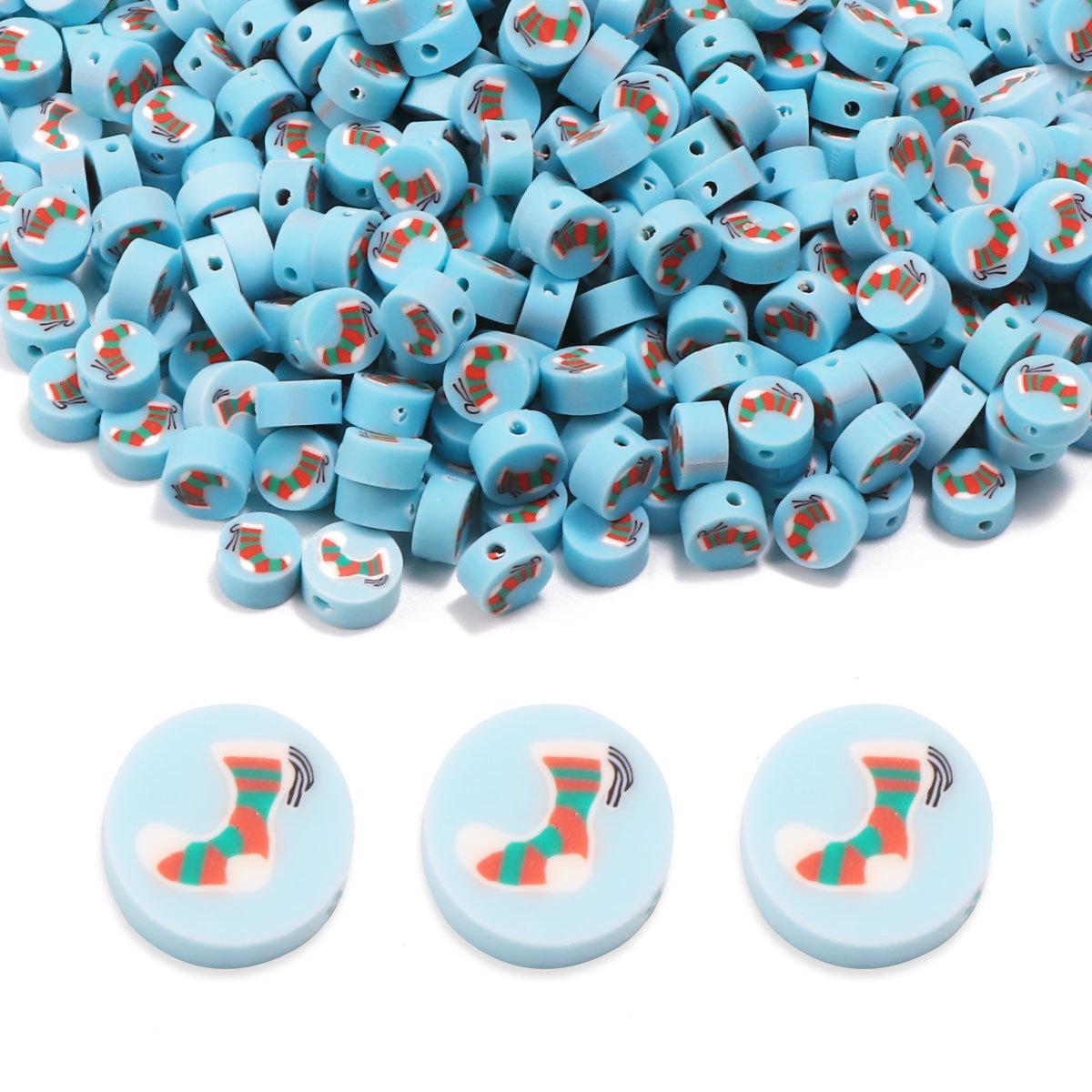 

Polymer Clay Beads - Christmas Jewelry Accessories for DIY Bracelets and Necklaces RT010