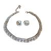 Vintage Crystal Necklace Retro Rhinestone Choker Necklace Necklace Earrings Set  Valentine's Day