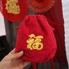 Crossbody New Year Lucky Money Bag Chinese Style Fu Embroidered Bag  Handbag