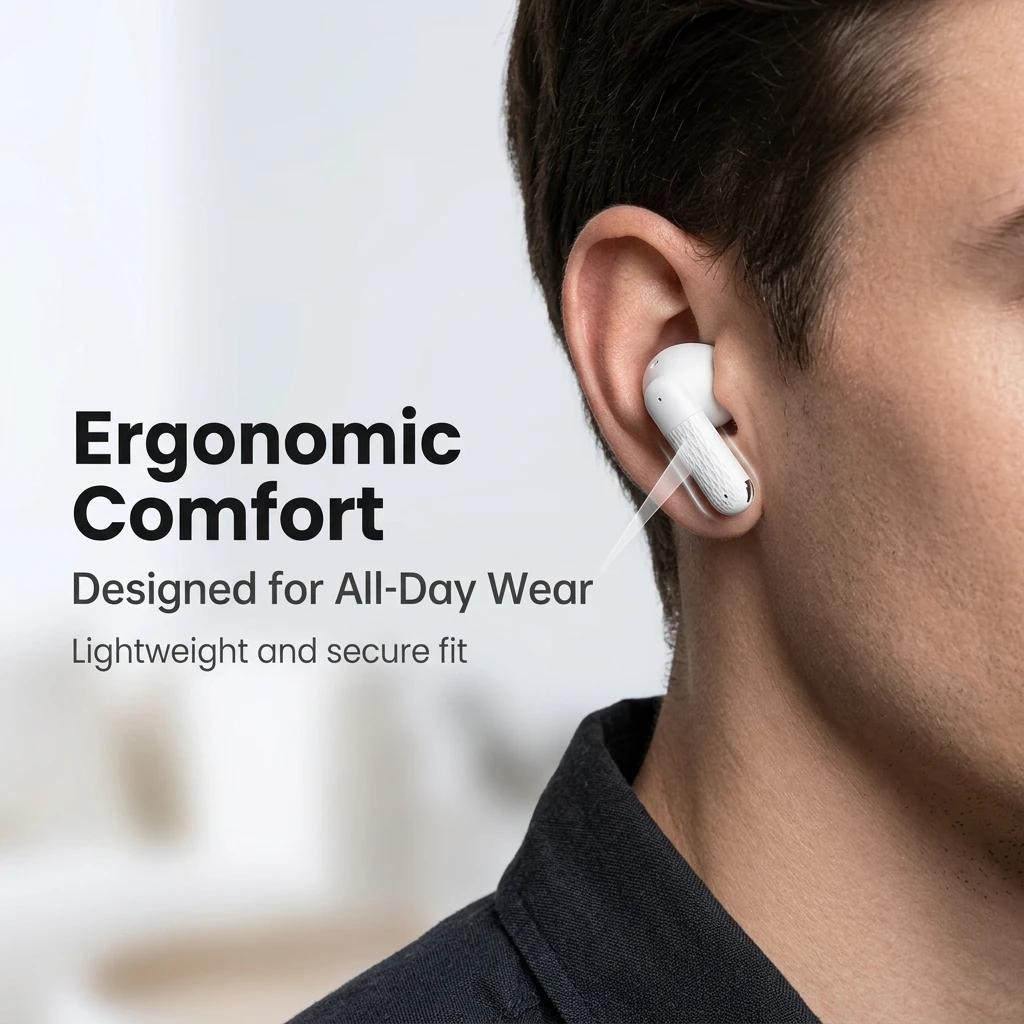 Wireless Bluetooth Earphones 5.3 TWS Headphones Noise Cancelling Touch Control Sport Music Earbuds In-ear Compact Headset